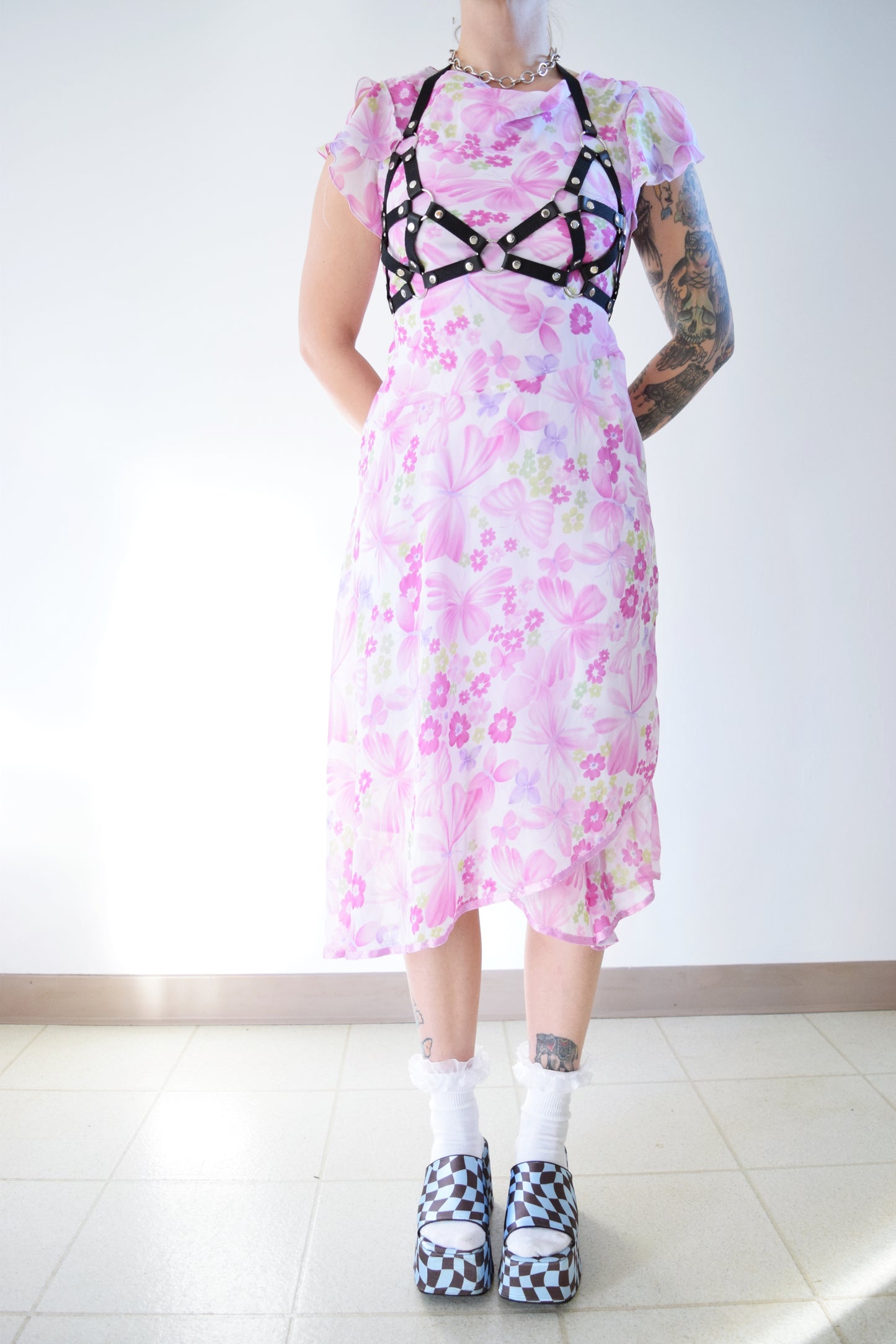 Y2K BUTTERFLY MAXI DRESS - S/M