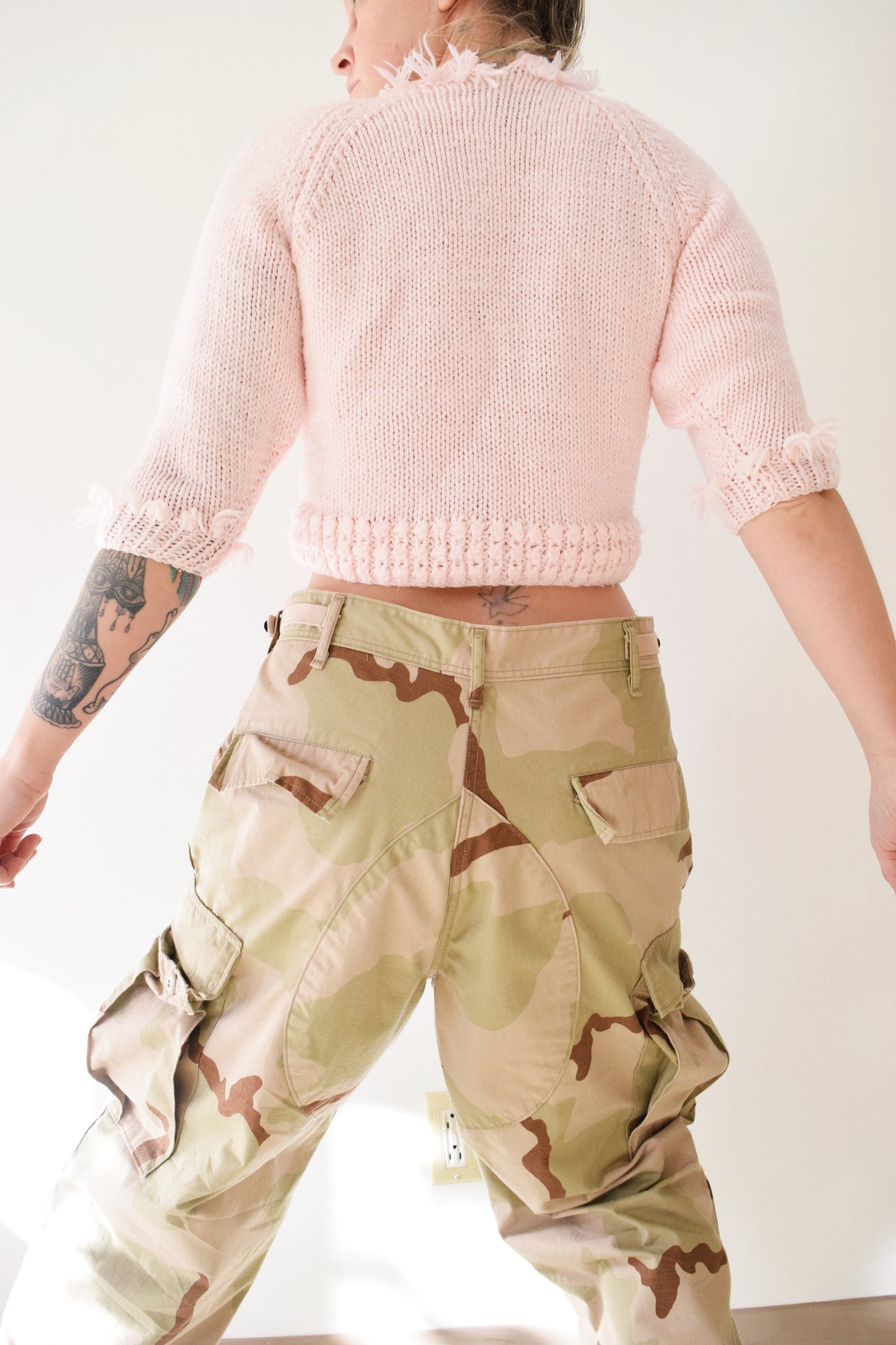 60s PALE ARMY FATIGUES - 31-35"