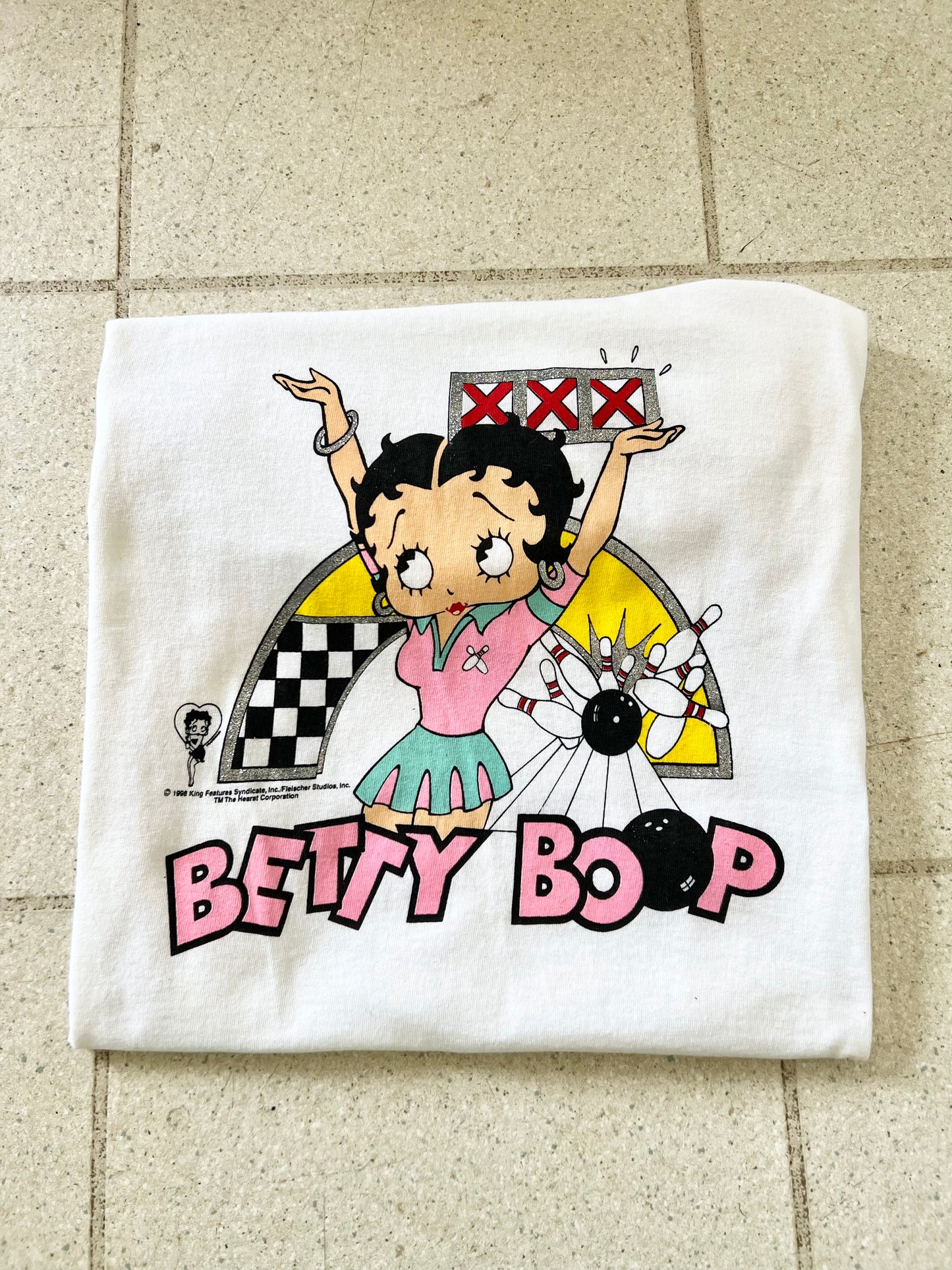 90s Betty Boop Bowling Tee - M