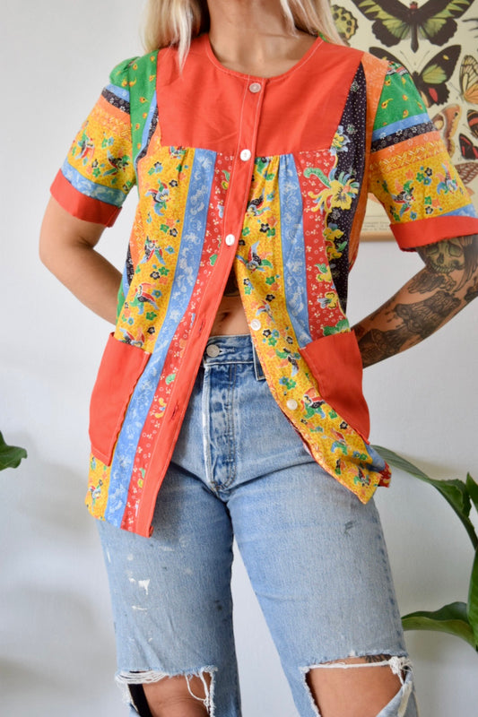 60s Primary Color House Shirt - S/M