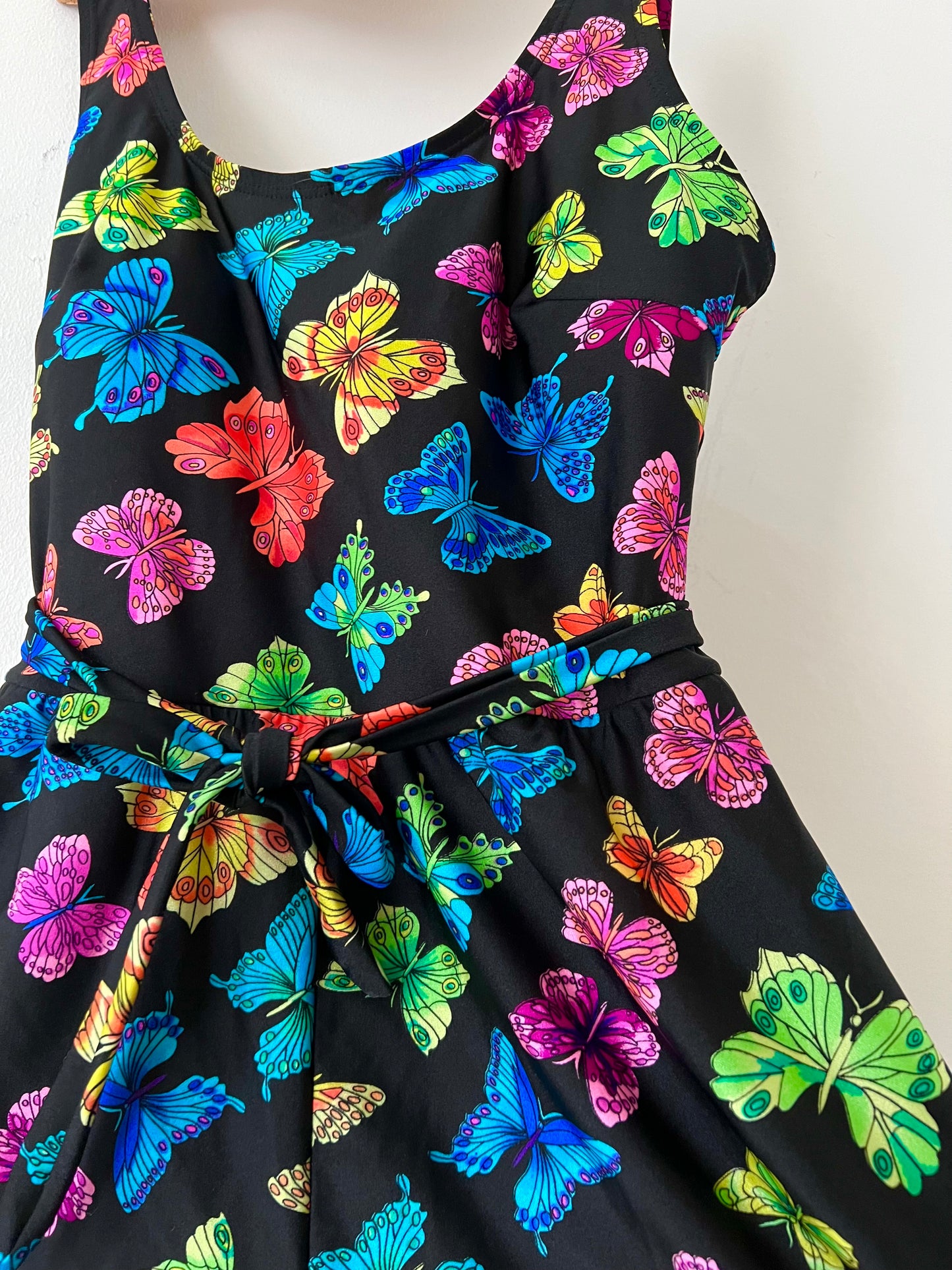 90s Technicolor Butterfly Swimsuit