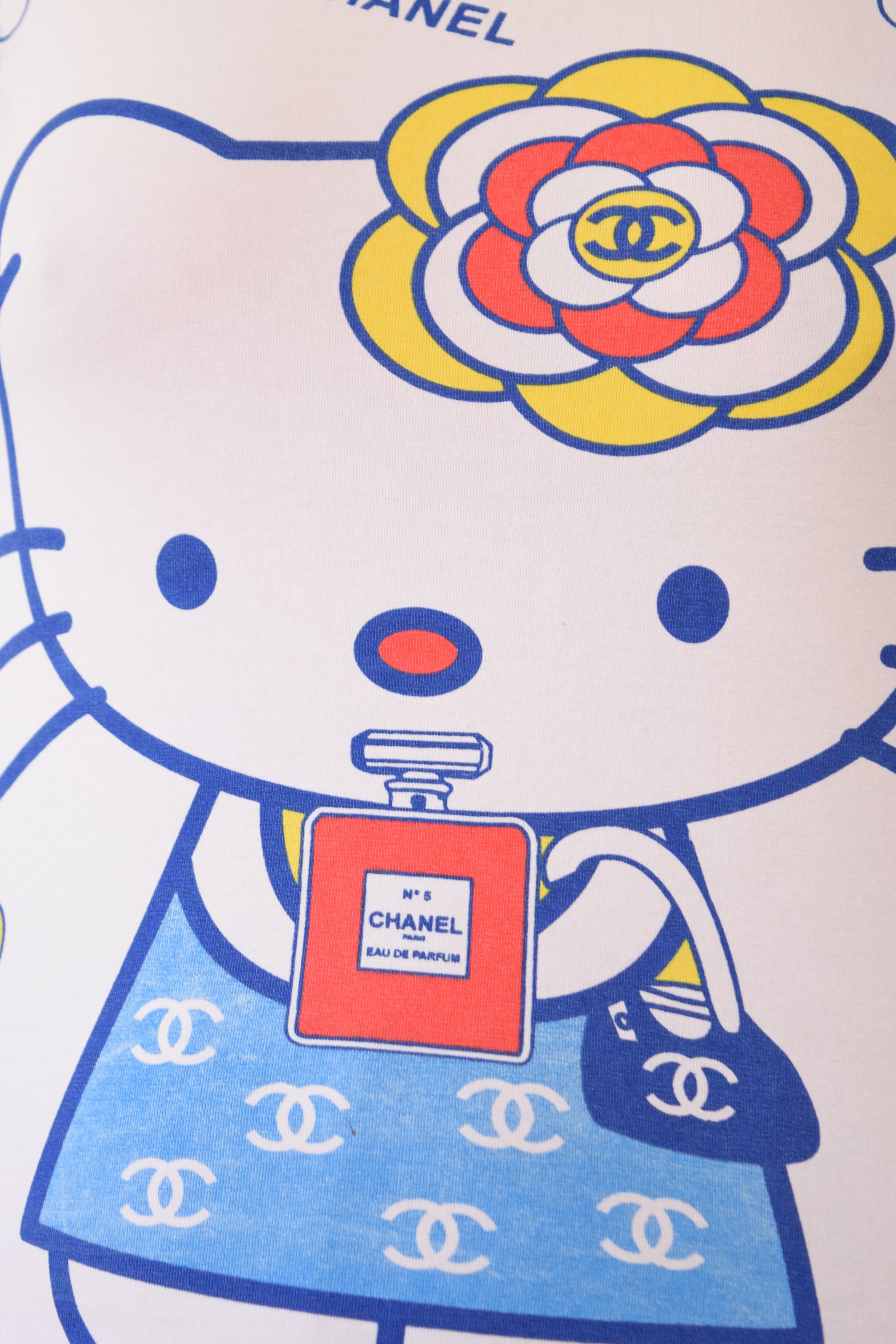 Y2K “Chanel” Hello Kitty Baby Tee - Small