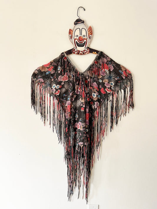 70s Fringe Tunic Bloise - L