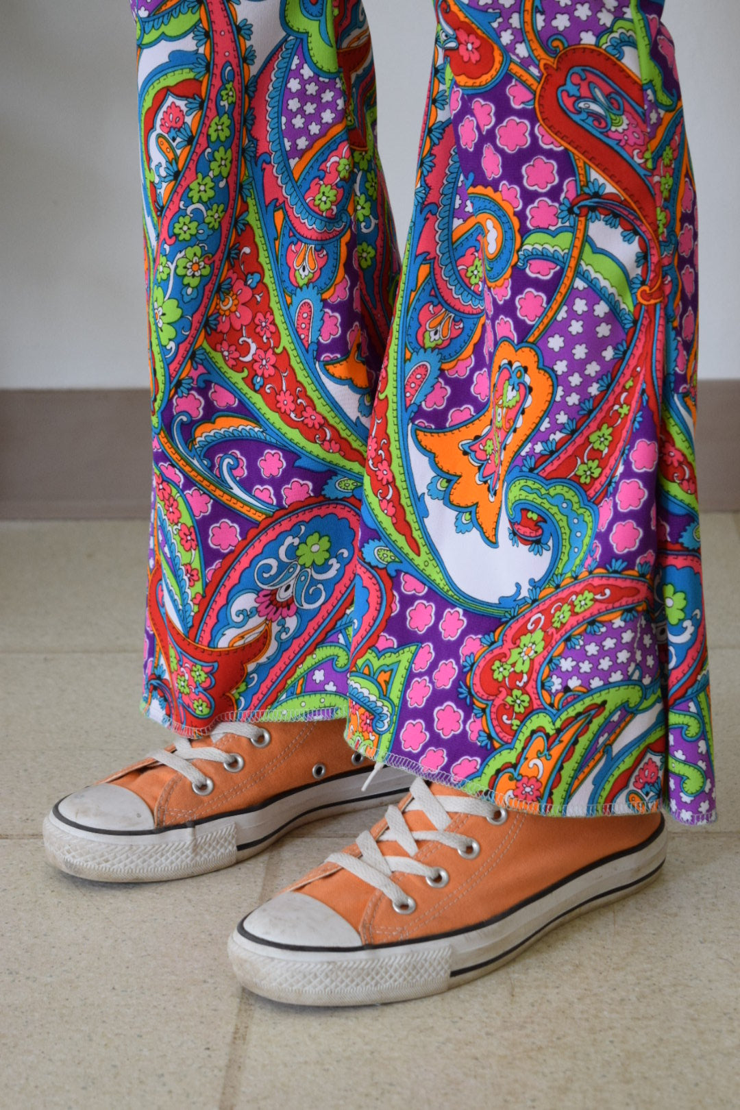 *OWLEPHANT ORIGINAL* Psychedelic Bell Bottoms - 27/28” waist