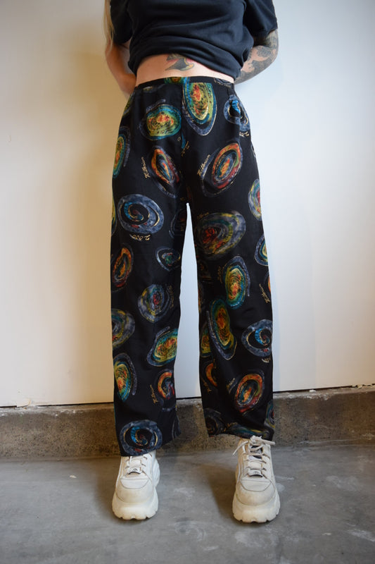 Y2K 'MILLENNIUM' SILK TROUSERS -