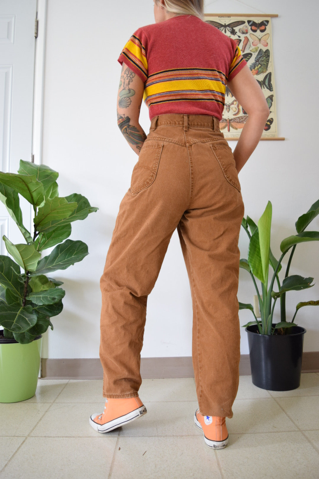 90s Brown Denim Pants