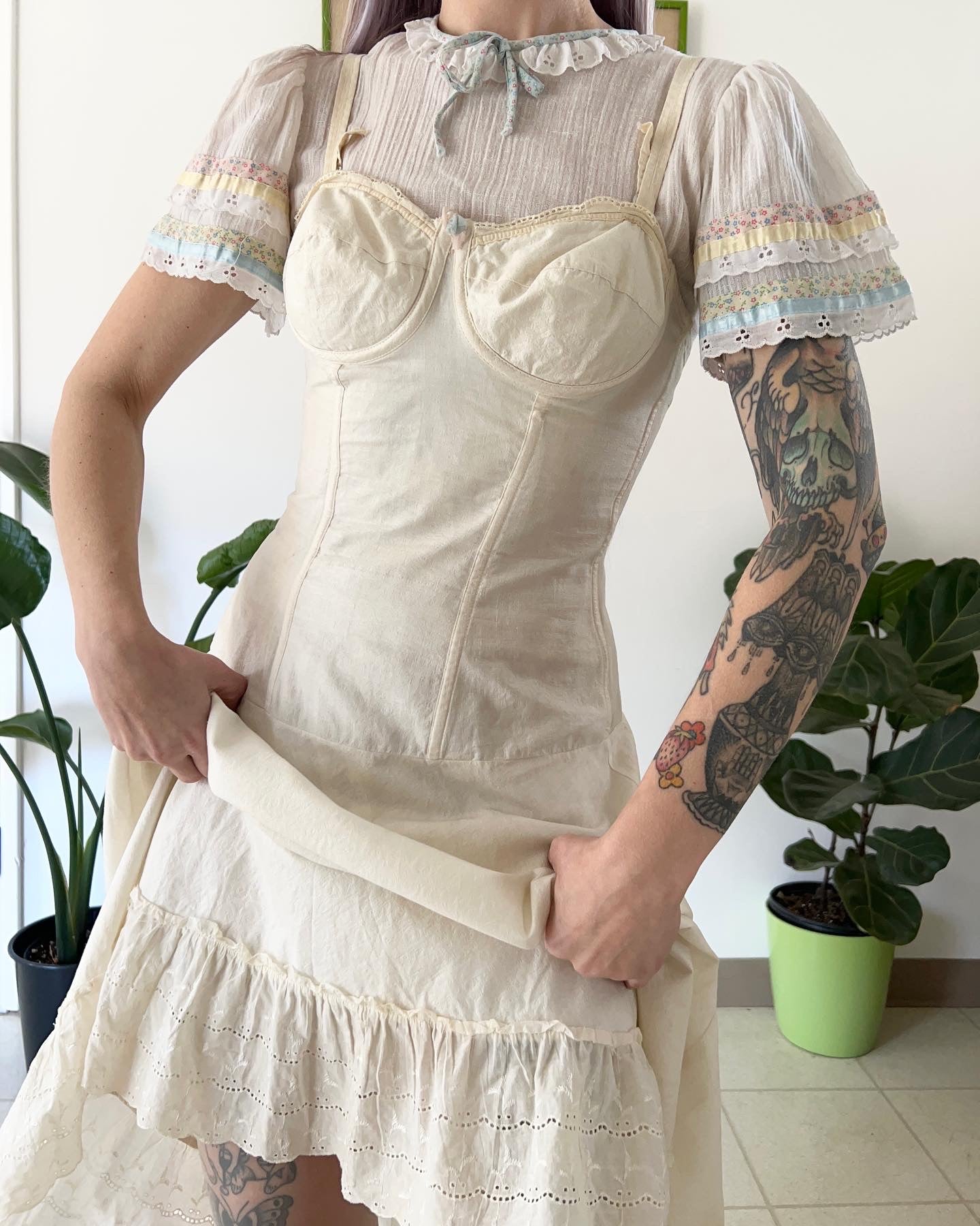 Victorian Coquette Slip Dress – Owlephant Vintage Victorian Coquette Slip Dress – Owlephant Vintage