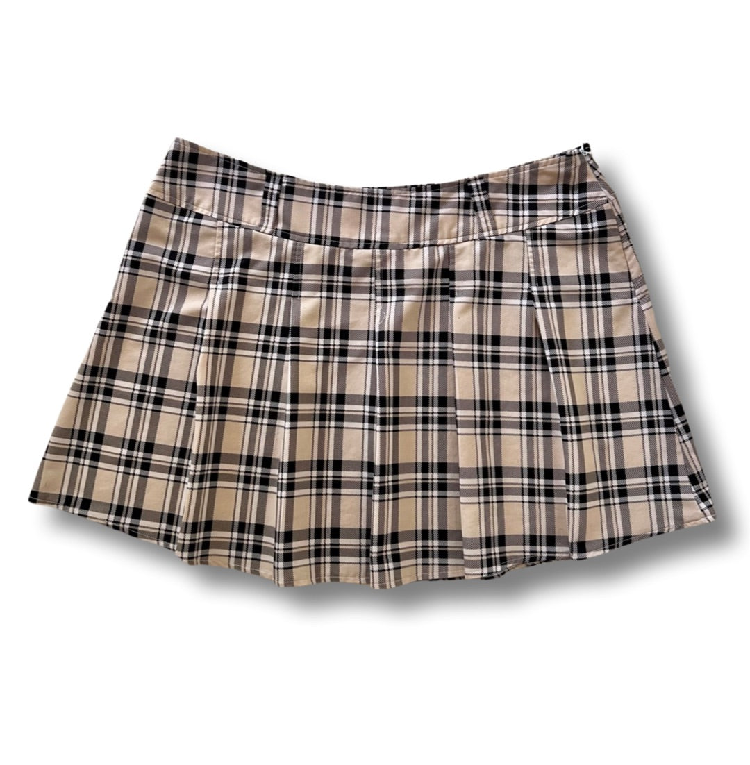 Classic Plaid Pleated Tennis Skirt - 1XL
